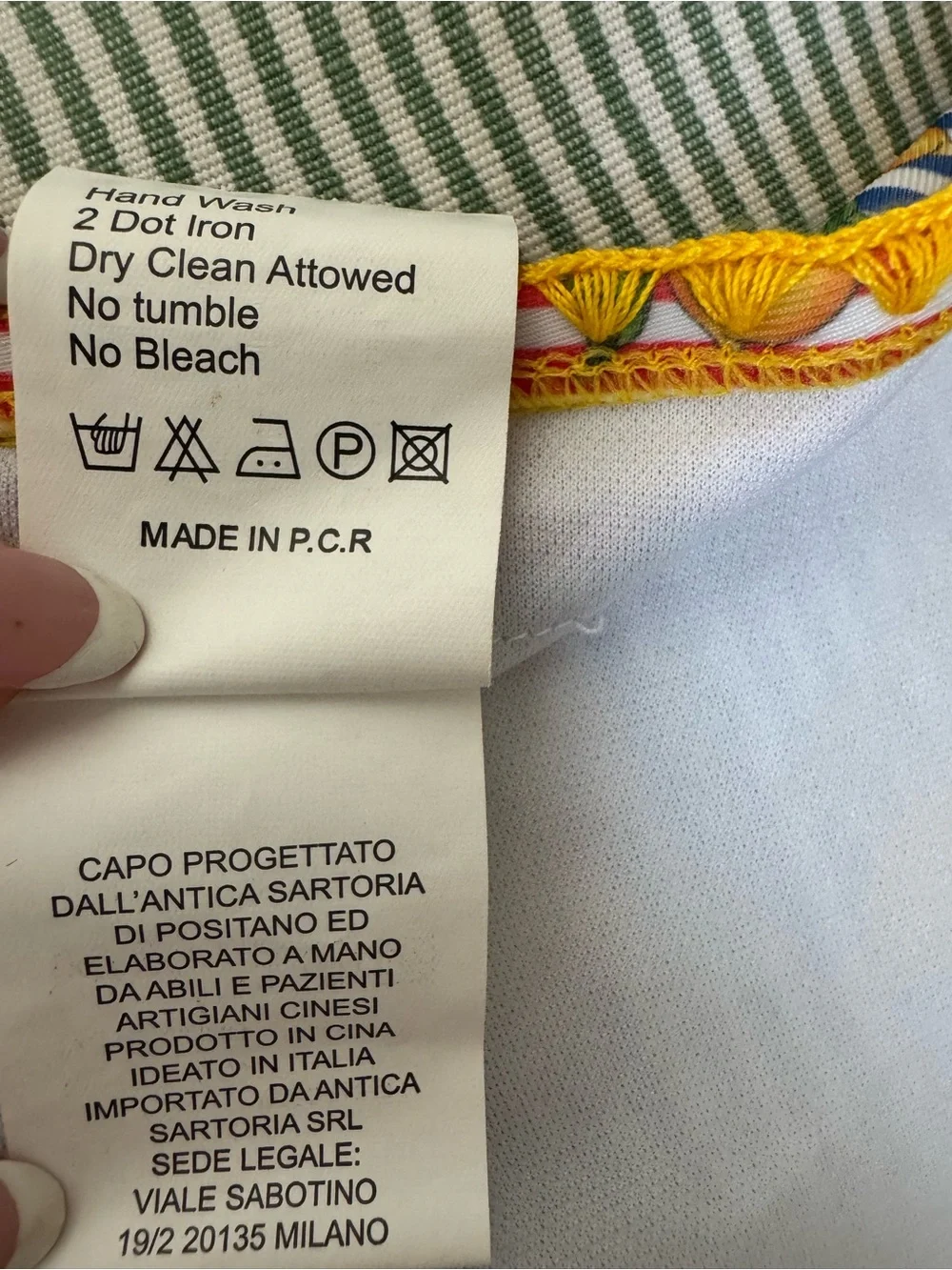 Antica Sartoria Positano lemon print bikini set